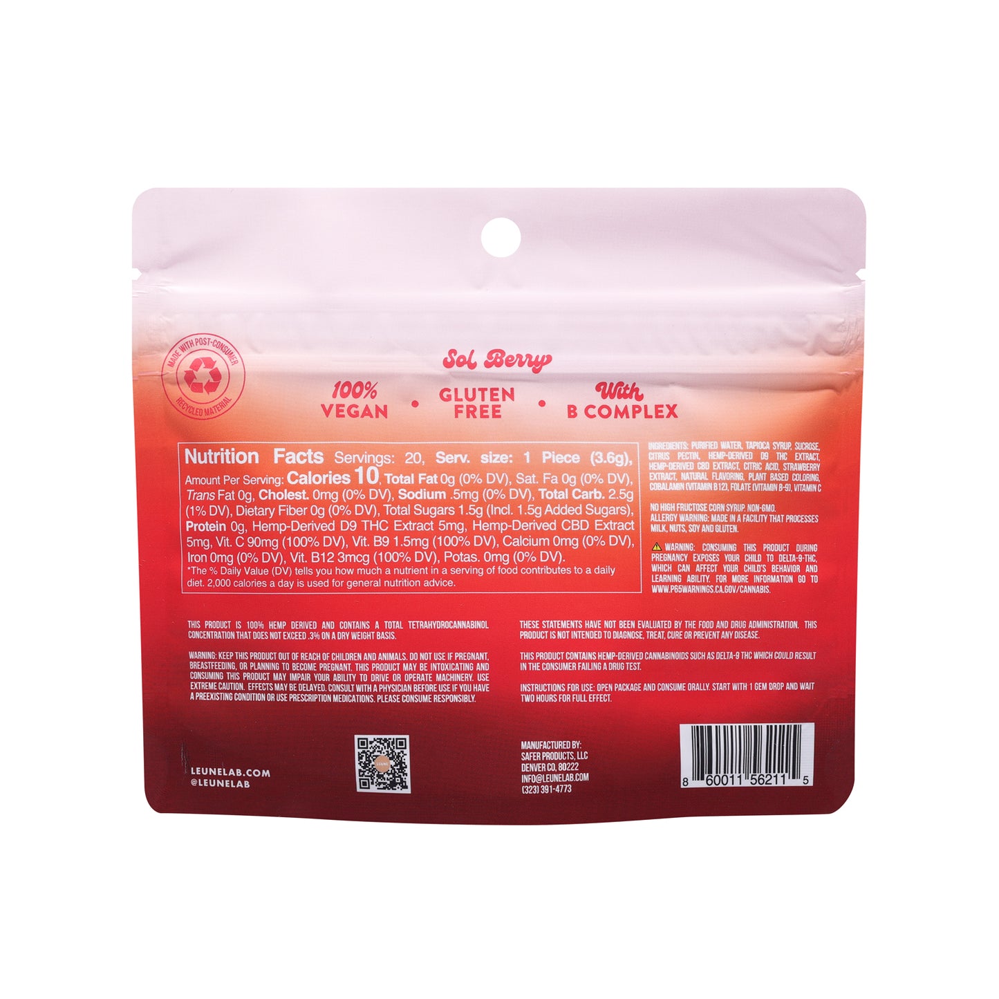 Sol Berry Display 10-Pack - LEUNE Lab
