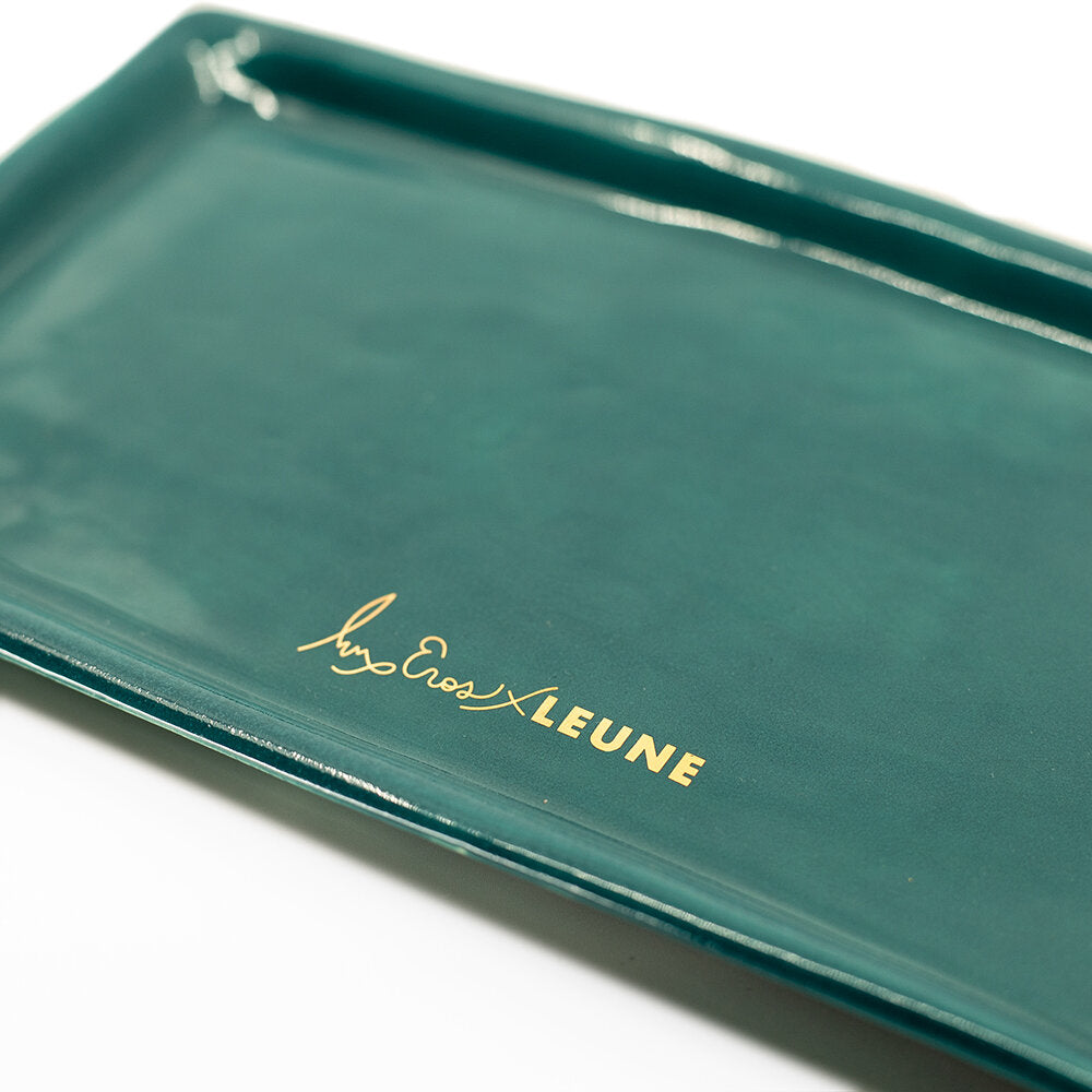 Lux Eros x LEUNE Green Rolling Tray - LEUNE Lab